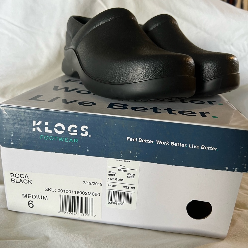 Klogs Boca Black Size 6